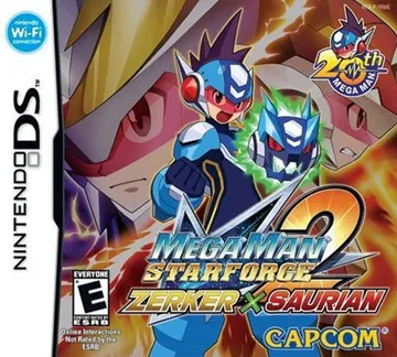 Mega Man Star Force 2 - Zerker x Saurian (USA) box cover front